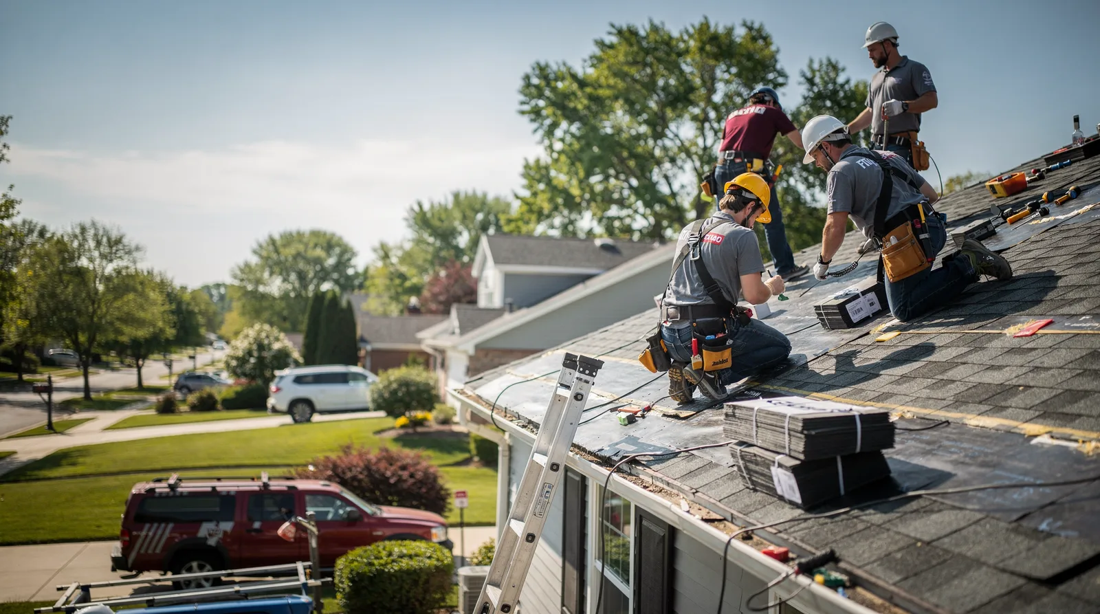 Roof Repair in Flat Rock, IL around you